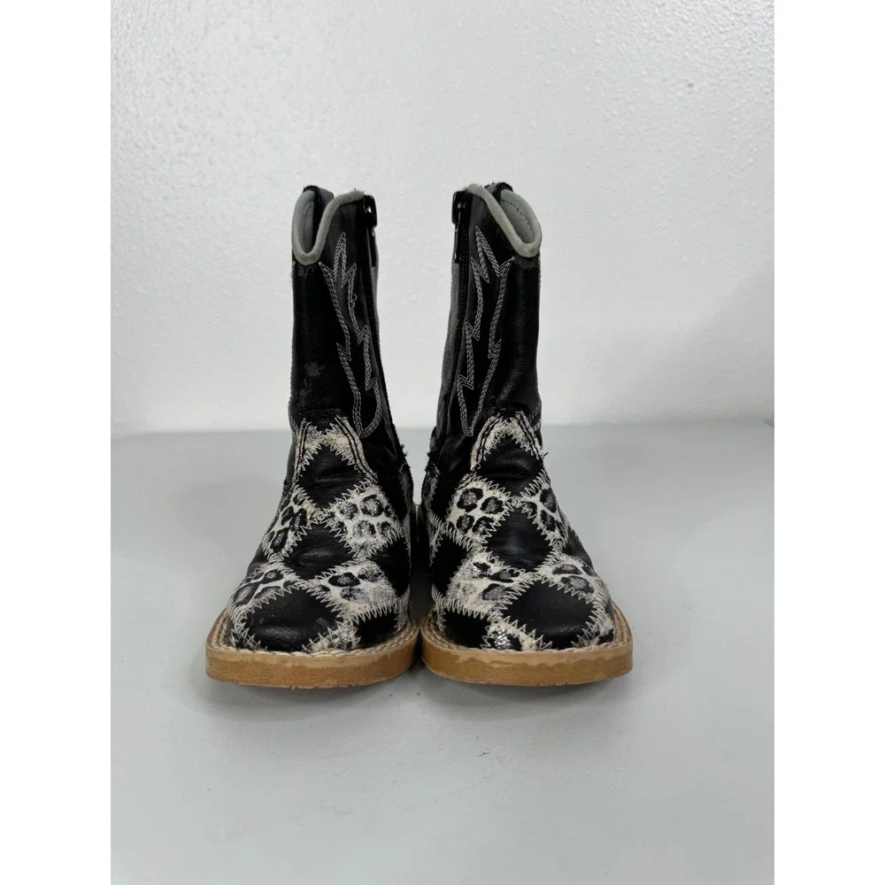 Blazin Roxx Miley Patchwork Western‎ Boots Toddler Size 4.5